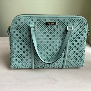 Sale! New Kate Spade Aqua Blue Handbag w/ Removable Crossbody Strap